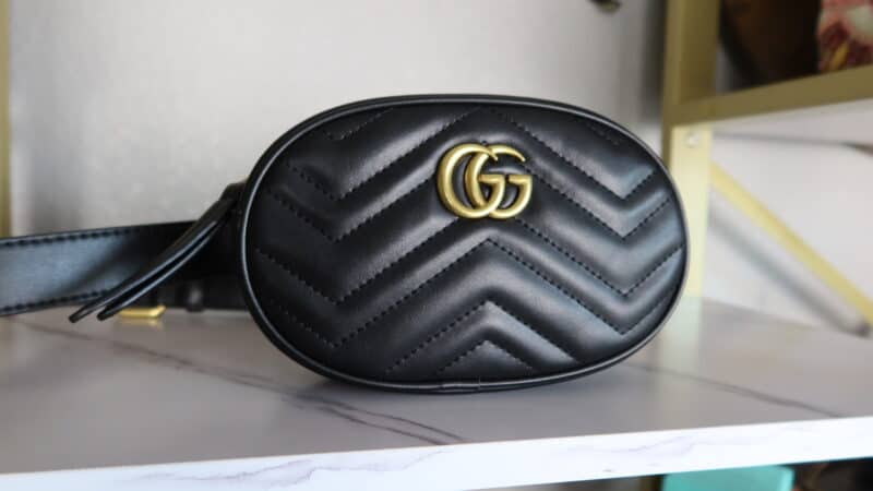 Gucci GG Marmont Matelasse Leather Belt Bag
