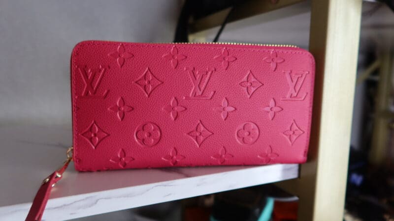 LV PINK ZIPPY WALLET
