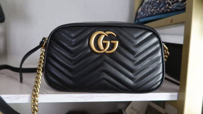 5A GUCCI GG MARMONT SMALL MATELASSE SHOULDER BAG