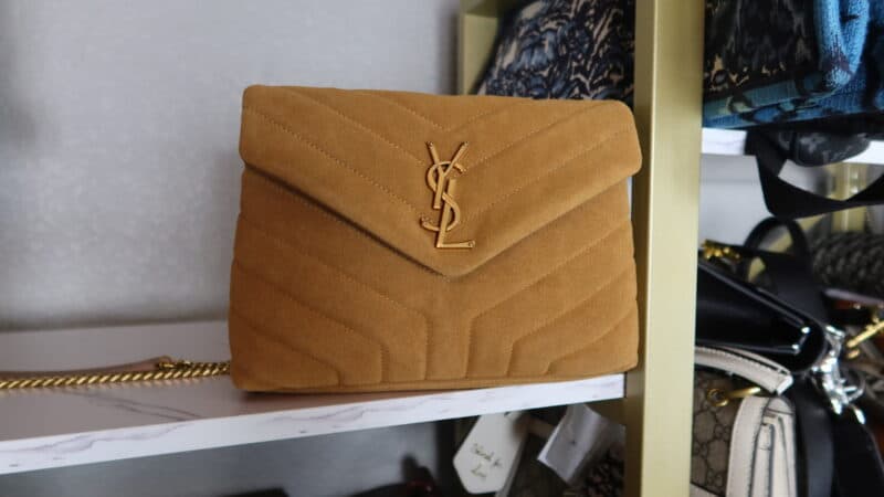 1:1 YSL SMALL SUEDE LOULOU CINNAMON