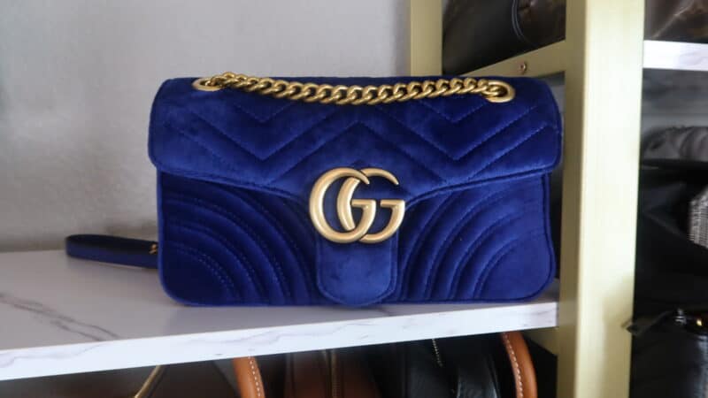 GUCCI GG MARMONT MATELASSE VELVET