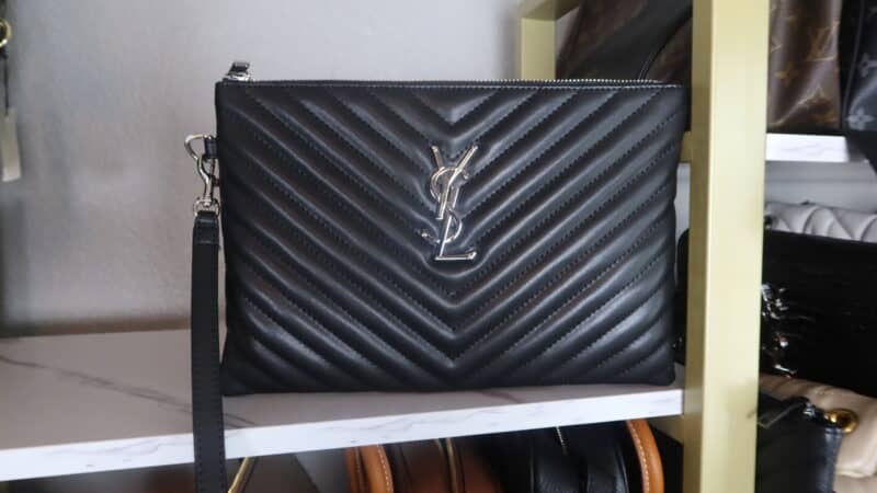 YSL MONOGRAM TABLET POUCH CALFSKIN