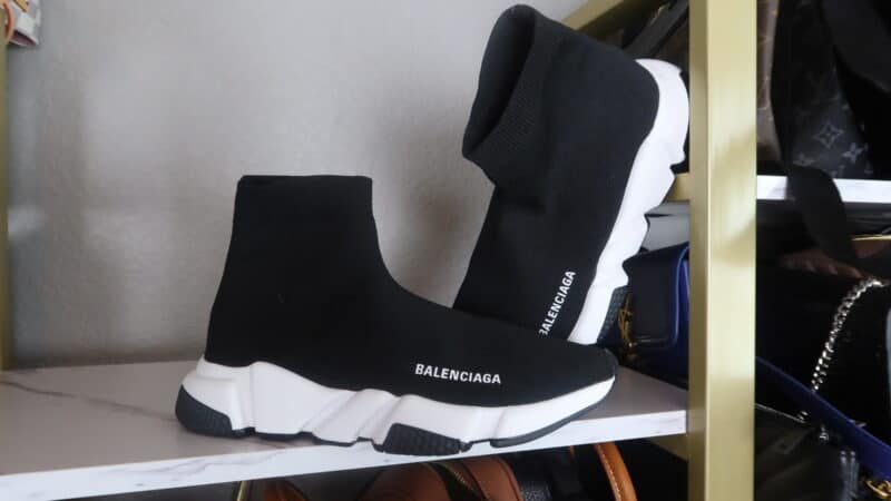 BALENCIAGA WOMENS SPEED RECYCLED KNIT SNEAKER