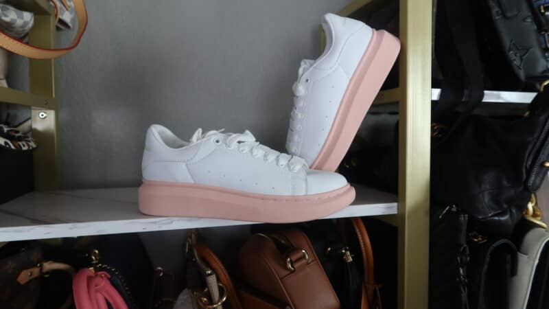 MCQUEEN OVERSIZED SNEAKERS PINK SOLE