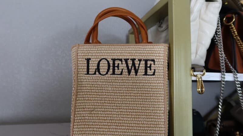 LOEWE A5 RAFFIA TOTE